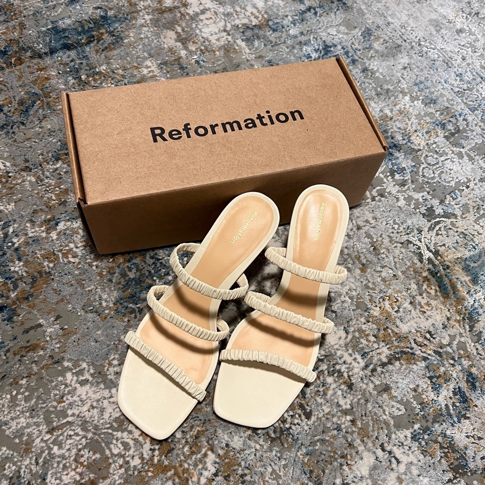 Gina High Heel Ruched Sandal NWT